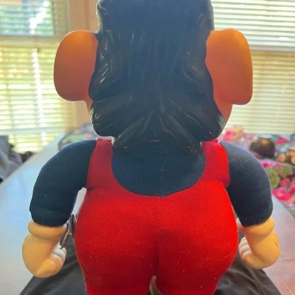 SuPeR MARIO BroS 🍄Mario NINTENDO 🎮1989 12" Plush -Applause Plastic/Rubber Face - Picture 6 of 7